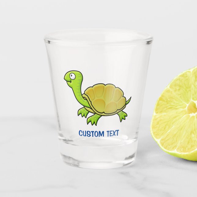 Vaso De Chupito Tortuga personalizado (Anverso)