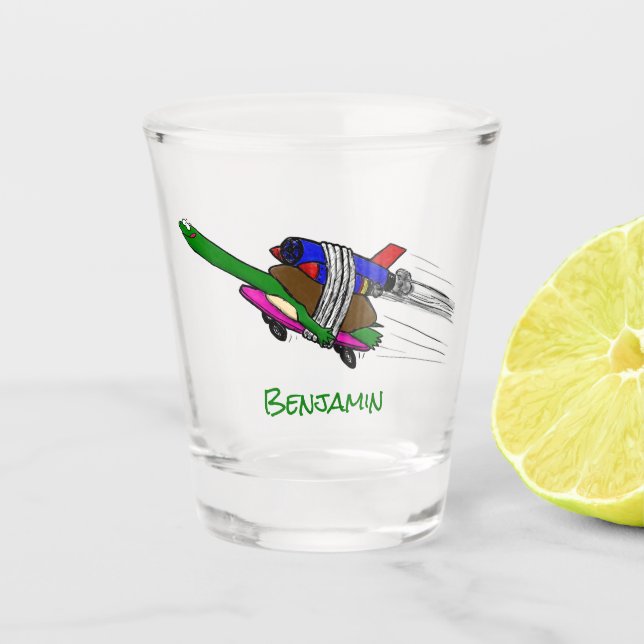 Vaso De Chupito Tortuga voladora (Anverso)