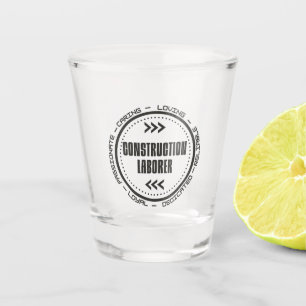 Vaso De Chupito Trabajador de la construcción
