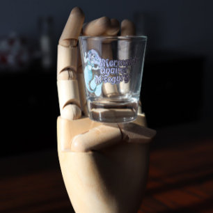 Vaso De Chupito Trabajos artísticos de sirenas contra la misoginia