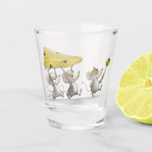 Vaso De Chupito Traer el queso (con aceitunas)