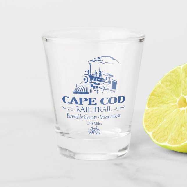 Vaso De Chupito Trayecto de ferrocarril de Cape Cod (RT) (Anverso)
