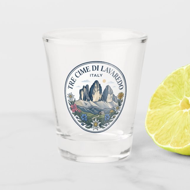 Vaso De Chupito Tre Cime di Lavaredo Italia (Anverso)