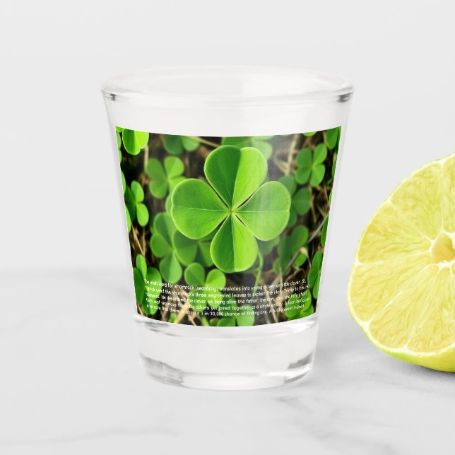 Vaso De Chupito Trébol de la Suerte (Anverso)