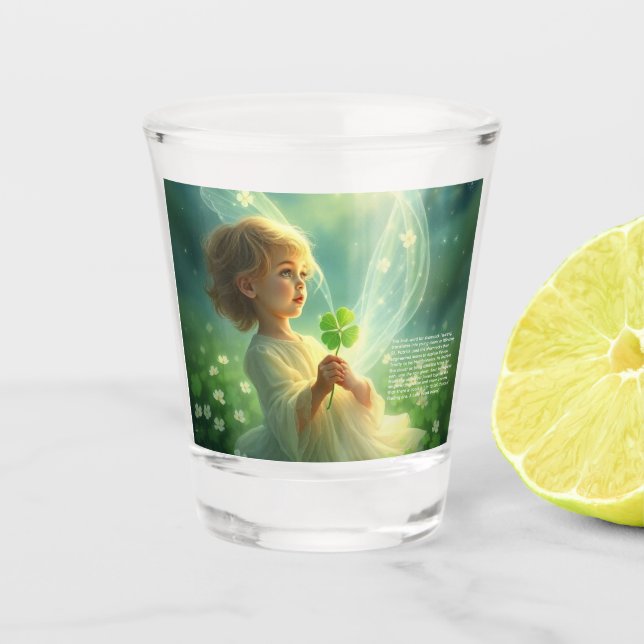 Vaso De Chupito Trébol de la Suerte (Anverso)