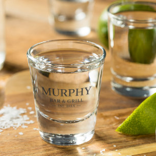 Vaso De Chupito Trendy Modern Classic Personalized Home Bar Party