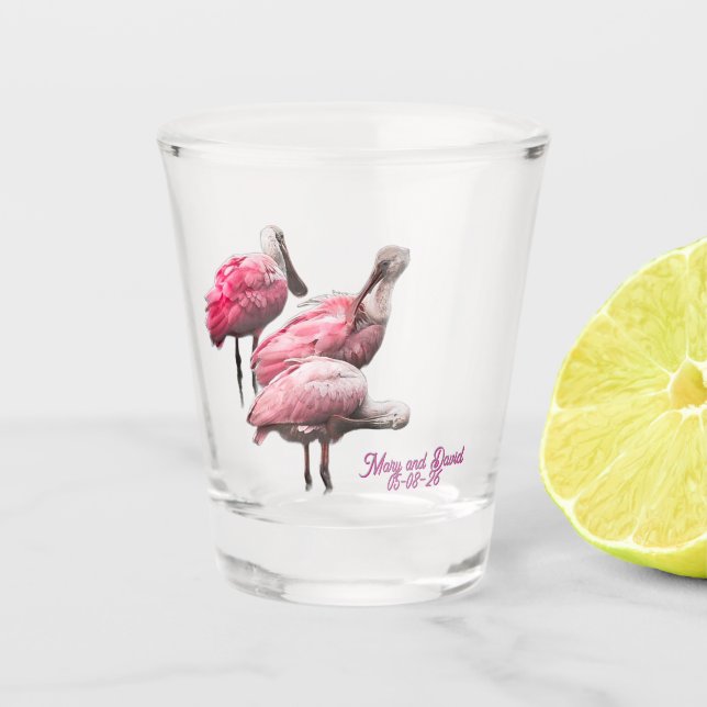 Vaso de chupito "Tres espátulas" (Anverso)
