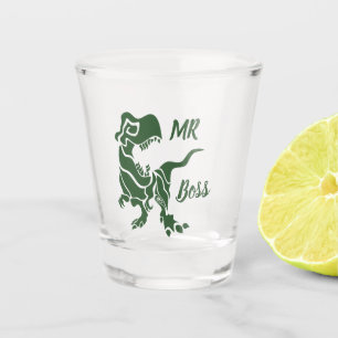 Vaso De Chupito Trex verde al jefe Dino