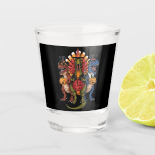 Vaso De Chupito TRexgiving T-Rex Feliz Día de Acción de Gracias Di