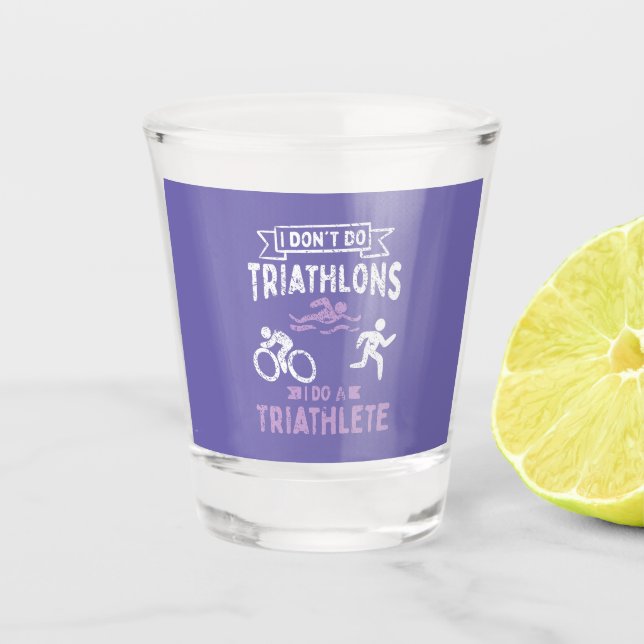 Vaso De Chupito Triathlon Funny (Anverso)