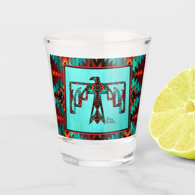 Vaso De Chupito Tribal Thunderbird Shot Glass (Anverso)