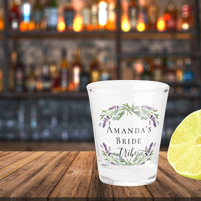 Vaso De Chupito Tribu de novias lavender eucalyptus bachelorette (Subido por el creador)