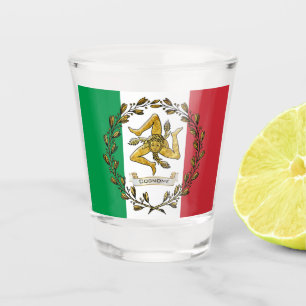 Vaso De Chupito Trinacria siciliano su apellido