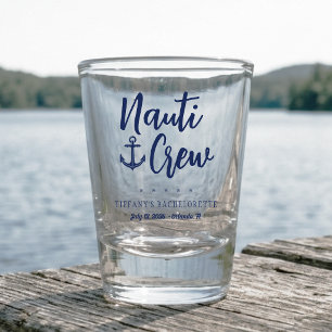 Vaso De Chupito Tripulación Nauti Ancla Fiesta de Soltera Náutica
