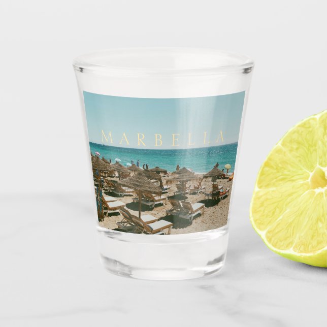 Vaso De Chupito Trocadero Playa - Marbella - España (Anverso)