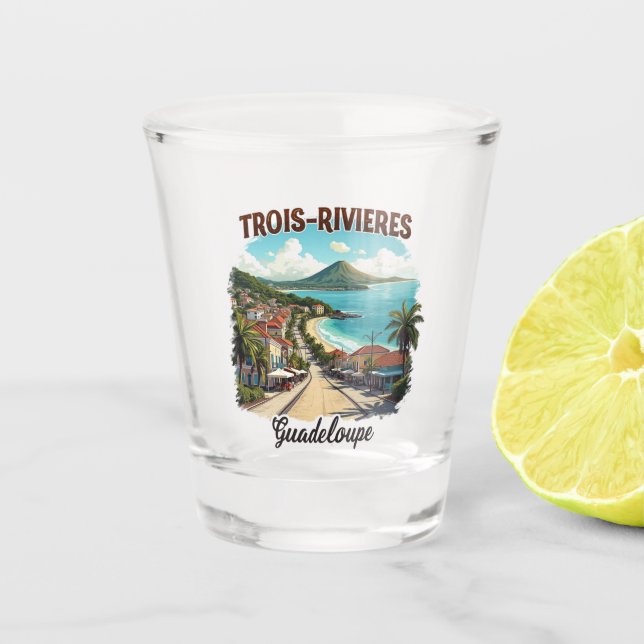 VASO DE CHUPITO TROIS-RIVIERES GUADELOUPE (Anverso)