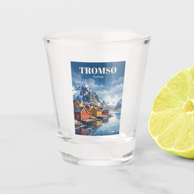Vaso De Chupito Tromsø Noruega (Anverso)