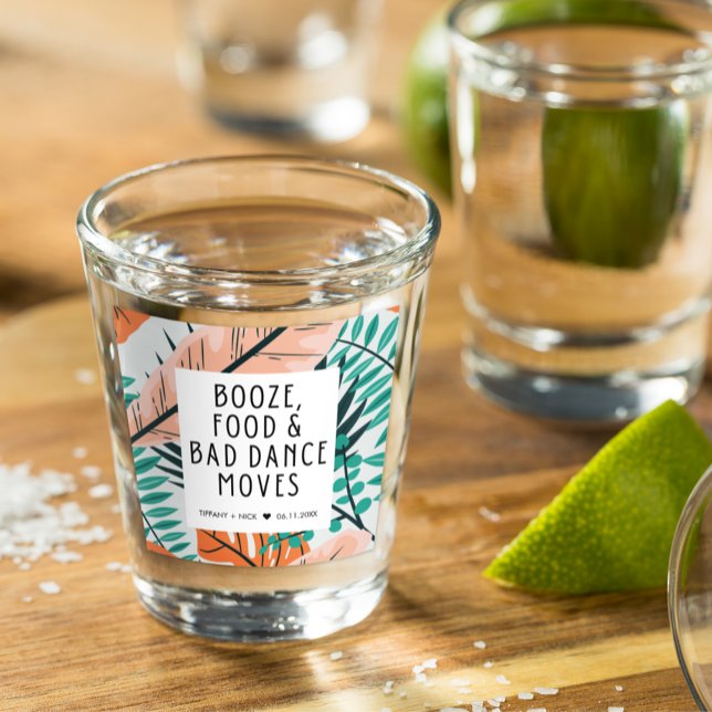 Vaso De Chupito Tropical Beach Funny Wedding Favor (Funny Booze Food Bad Dance Moves Wedding Favor Shot Glass
)