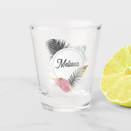 Vaso De Chupito Tropical Custom Name Shot Glass 