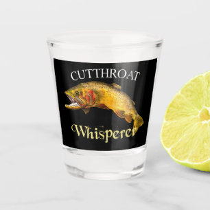 Vaso De Chupito Truco de trucha de garganta oscuro