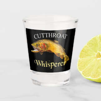 Vaso De Chupito Truco de trucha de garganta oscuro