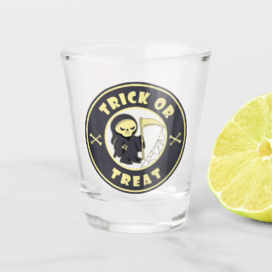 Vaso De Chupito Truco o tratar el carácter de pañal gris de Hallow