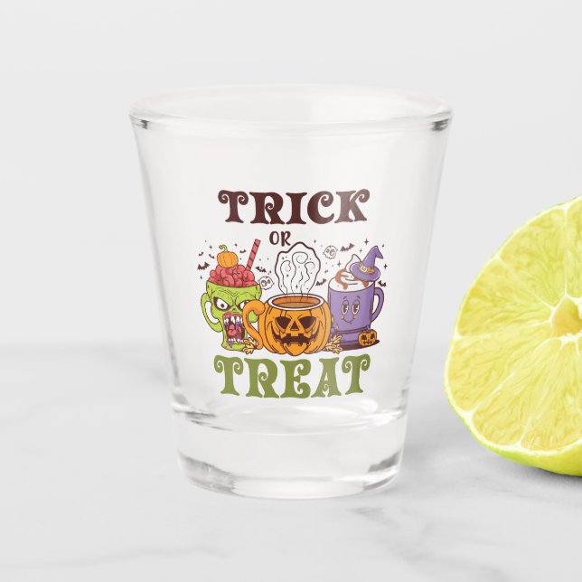 Vaso De Chupito Truco O Trato De Café Delight (Anverso)