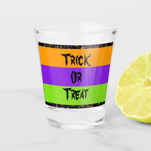 Vaso De Chupito Truco o trato / Nivel / puntos / (Anverso)