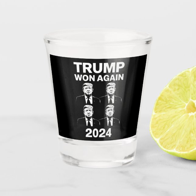 Vaso De Chupito Trump Ganó De Nuevo Día De Inauguración De Eleccio (Anverso)