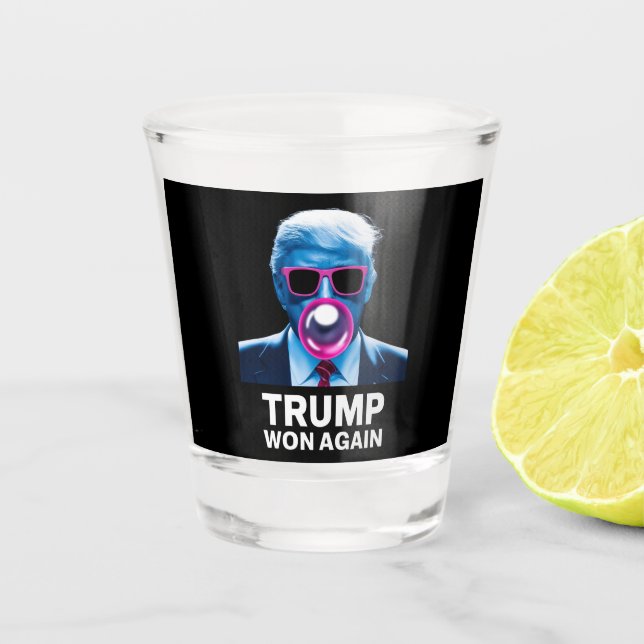 Vaso De Chupito Trump ganó de nuevo las elecciones presidenciales  (Anverso)