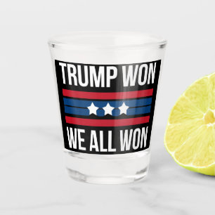 Vaso De Chupito Trump Ganó Nosotros Todos Ganamos 2024 Bandera Est