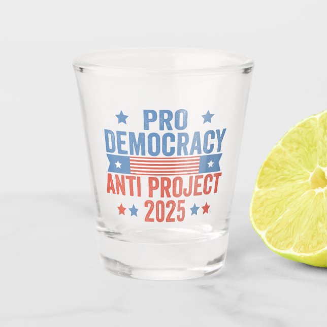 Vaso De Chupito Trump republicano pro proyecto antidemocrático 202 (Anverso)