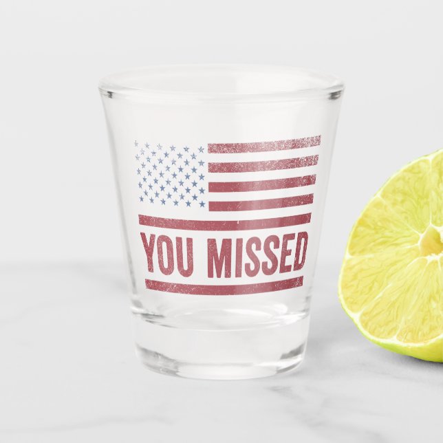 Vaso De Chupito Trump Vance Elections Navidades feos suéter (Anverso)