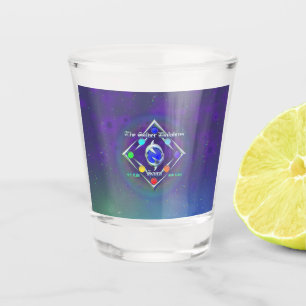 Vaso De Chupito TSDS: De la vida y el amor Logo Azul y Verde