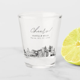 Vaso De Chupito Tucson Arizona Wedding Favor de la Salud Personali