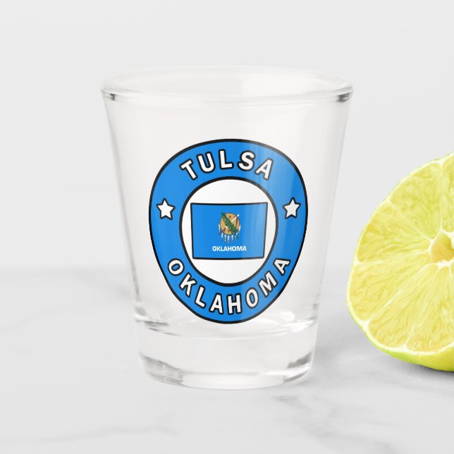 Vaso De Chupito Tulsa Oklahoma (Anverso)