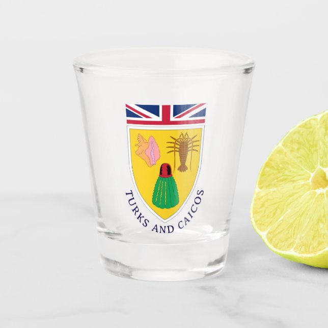 Vaso De Chupito Turcas y Caicos (Anverso)