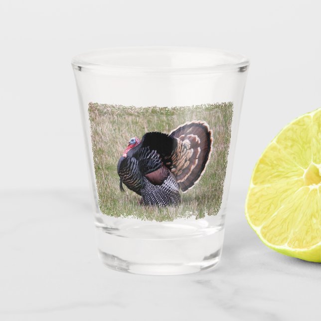Vaso De Chupito Turquía salvaje (Anverso)