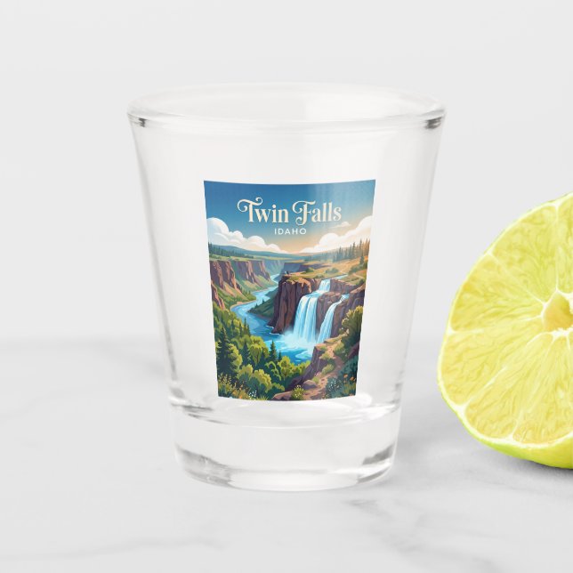Vaso De Chupito Twin Falls Idaho (Anverso)