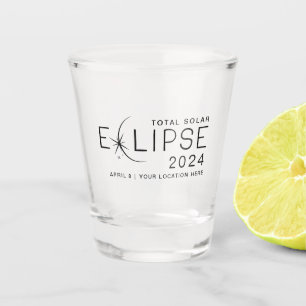 Vaso De Chupito Ubicación del Personalizado del eclipse solar 2024
