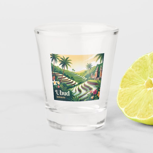 Vaso De Chupito Ubud Indonesia (Anverso)