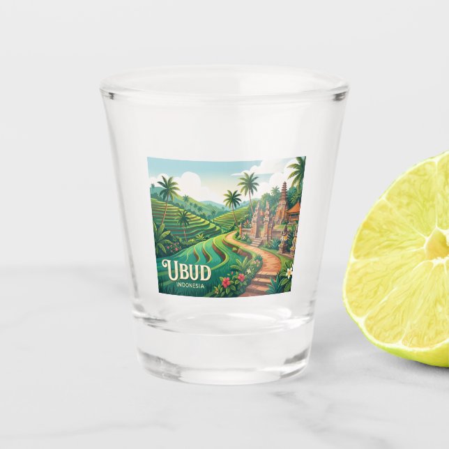 Vaso De Chupito Ubud Indonesia (Anverso)