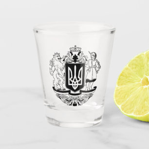 Vaso De Chupito Ucrania Gran escudo de armas