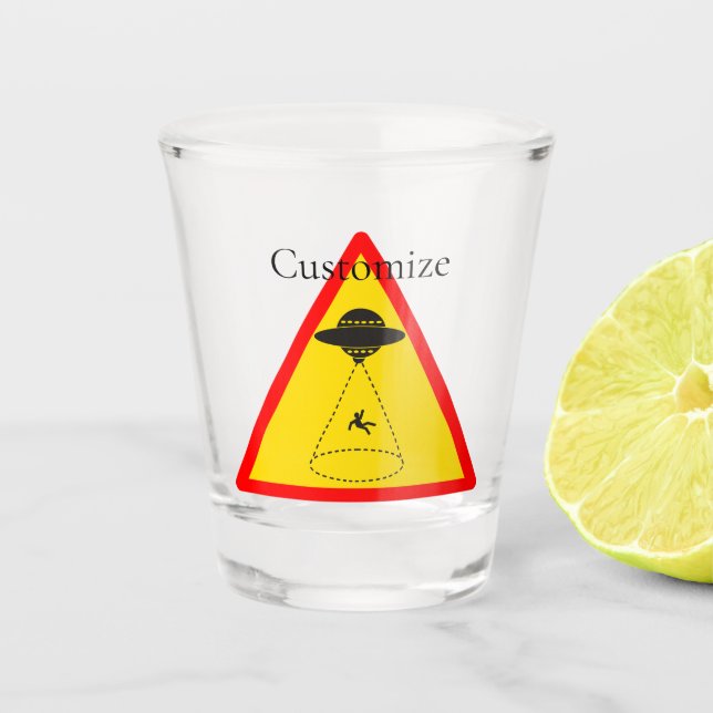 Vaso De Chupito UFO Thunder_Cove de secuestro de Alien (Anverso)