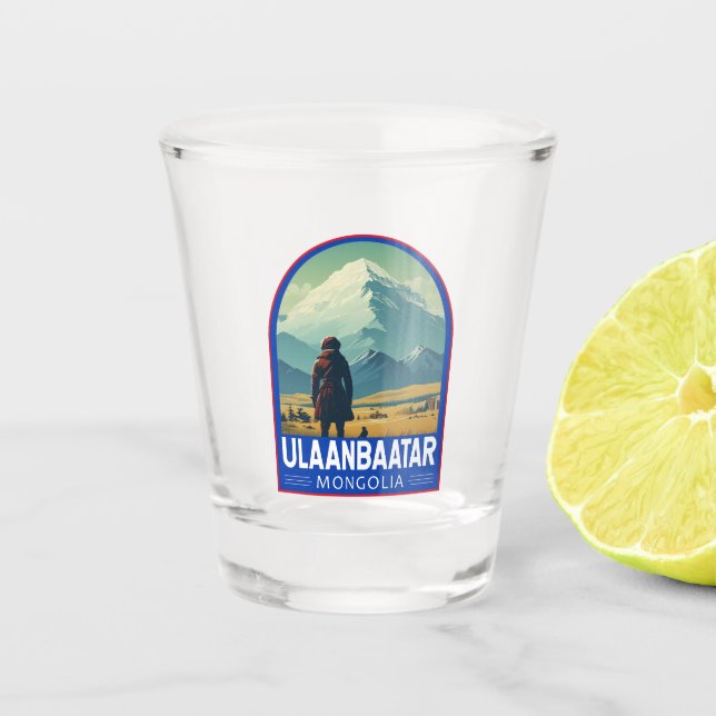 Vaso De Chupito Ulaanbaatar Mongolia Viaje al arte (Anverso)