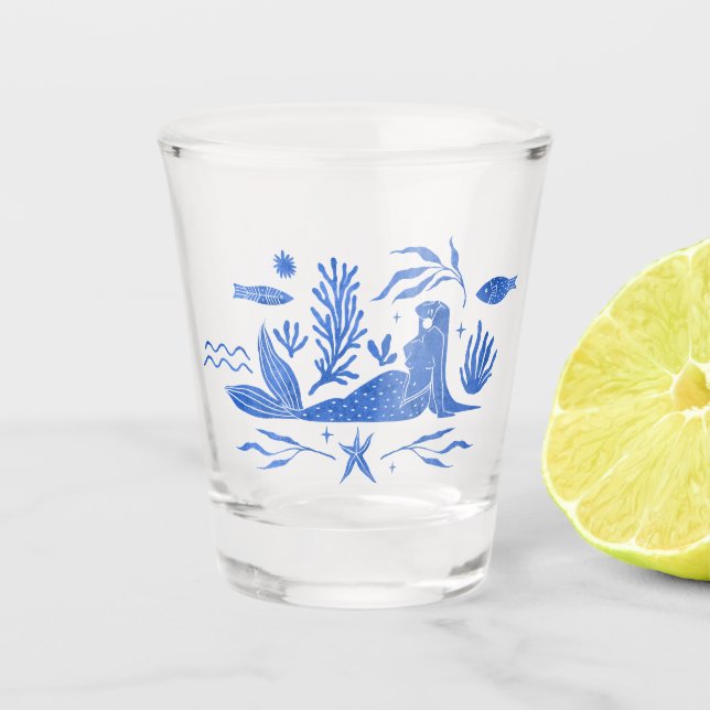Vaso De Chupito Última salpicadura de vidrio caliente de Tulum (Anverso)