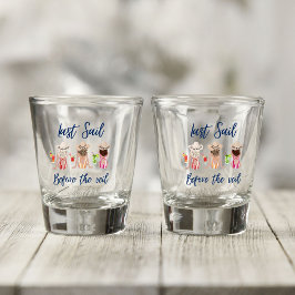 Vaso De Chupito Última Vela Antes de la Despedida de Soltera Azul 