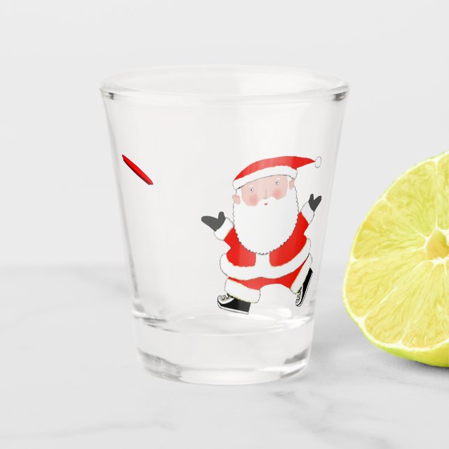 Vaso De Chupito Ultimate Frisbee Navidad (Anverso)