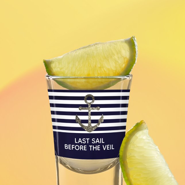 Vaso De Chupito Último Boda del partido Bachelorette Anchor Veil (Subido por el creador)