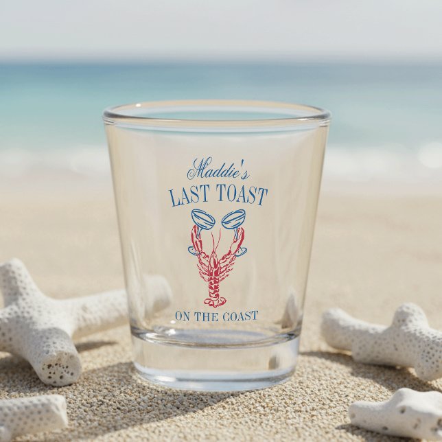 Vaso De Chupito Último brindis en la costa Fiesta de soltera con l (Subido por el creador)